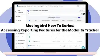 How To Access Reporting Features For The Custom Modality Tracker -  Mocingbird How To Series