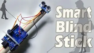 how to make Smart Blind Stick using arduino uno | arduino project | funwithelectronicss | hindi..