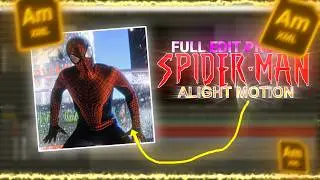 Spider-Man Edit 🕷️🔥 | Preset  | Made in Alight Motion |  Funk Sereno