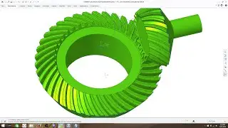 How to Model Involute Spiral Bevel Gear in PTC Creo - Gleason System Part 1