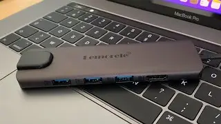 Hub USB-C 9-en-1 Lemorele : un petit hub transportable pour votre Mac (USB-A, HDMI, Lecteur SD...)