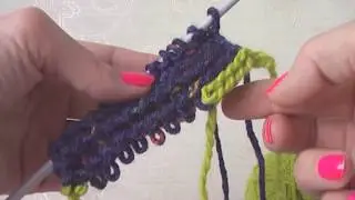 Урок 18. Набор петель с открытым краем на спицу.