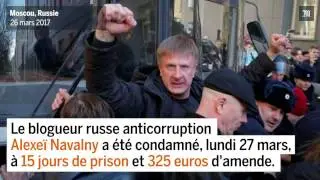 Russie : l’opposant Alexeï Navalny condamné à quinze jours de détention.