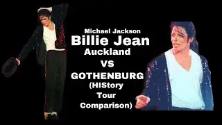 Billie Jean Auckland VS Gothenburg (HIStory Tour Comparison) - Michael Jackson