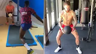 Famous Footballers BEAST Gym Workouts 🔥 Power & Strength ⬆️