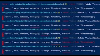 🔥 Solved Firebase Angular Error  TS2305: Module firebase/app' has no exported member 'firestore'