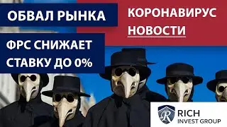 Обвал рынка – Последние новости / Панические продажи на рынке / Коронавирус закрывает границы / ФРС