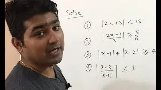 Modulus function (Absolute Value function) problems in Hindi - Part 2