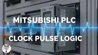 how can use (clock pulses) in Mitsubishi plc
