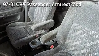 97-01 CRV Passenger Side Armrest Install - Using a  Driver Side Armrest