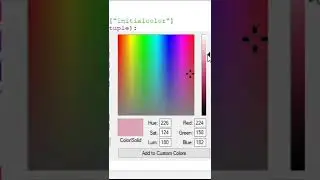 Python program to show color chooser using Tkinter.