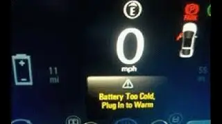 Battery too cold - Chevrolet Volt error