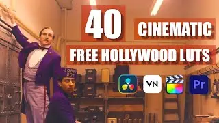 40 Free HOLLYWOOD STYLE Cinematic Luts | Color Grading | How To Use Luts In Adobe Premiere Pro.