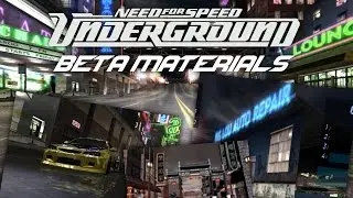 Need For Speed Underground - Beta materials
