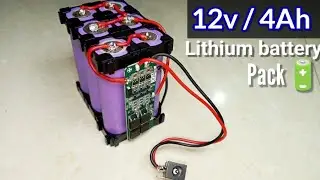 | Using laptop battery🔋make 12v / 4Ah lithium-ion battery pack |