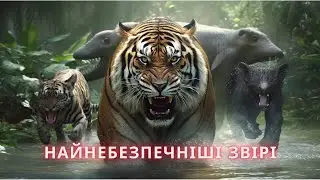 Найнебезпечніші дикі тварин. Лев, Тигр, Слон, Крокодил
