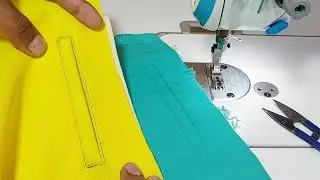 Sewing tips and tricks: how to sew a buttonhole pocket easily.