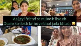 Friend se milne ki khushi pr party  shopping 🛍️ or full msti ki 😂