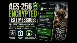 AES 256 Military Grade Encryption - Secure SMS App for Android Phones