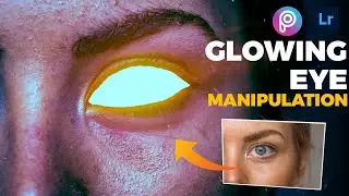 I Create A GLOWING EYE Manipulation Art - Picsart & Lightroom