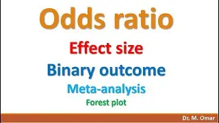 Odds ratio effect size binary outcome meta analysis forest plot