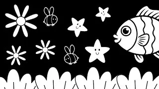 Baby Sensory Video - Black And White Baby Stimulation - Sensory Videos For Babies - Calm Music #baby