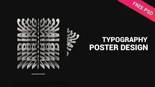 Poster Typography 3D Miring - Tutorial Photoshop CC 2019