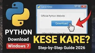 Windows 7 me Python kaise download aur install kare 🔥Beginner ke liye step-by-step guide 🐍💻