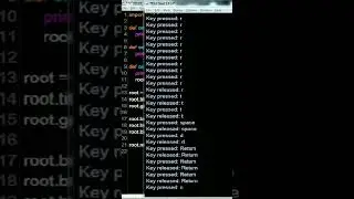 How to handle keyboard event in Tkinter Python #windows #python #tutorial #linux #coding #ai #gui