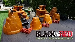 Black vs. Red | Plastic Army Men Nerf Wars