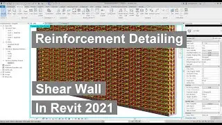 WP01-Reinforcement detailing shear wall in Revit 2021