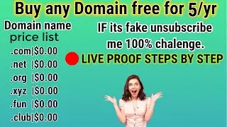 free domain and hosting , how to get free domain name and web hosting for website. (hindi) 2020 live