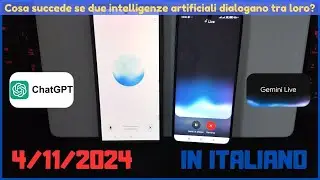 Cosa succede quando faccio parlare ChatGPT e Gemini Live tra di loro in Italiano?
