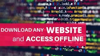 Download any Website and Access Offline | HTTrack Website Copier