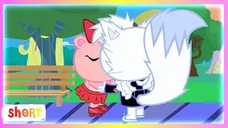 Snowers x Giggles, Toothy x Cuddles Happy Tree Friends 