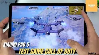 Xiaomi Pad 5 Call of Duty Gaming test | Snapdragon 860, 120Hz Display