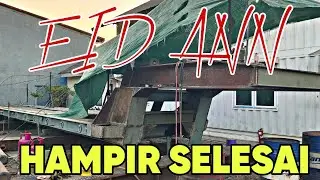 PENAMPAKANNYA EIDANN... KOKOH ‼️ RAKIT BUNTUT LOWBED 16 BAN TERPANJANG