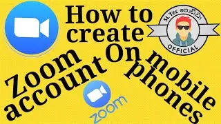 How to create Zoom account on mobile phone | SL Tec Podda