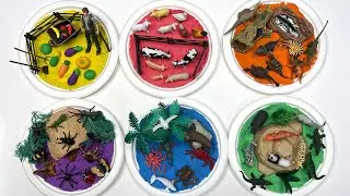 6 Small Worlds Diorama InThe Tray | Farm Dinos Safari Bugs Ocean World