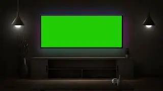 Home Tv Green Screen | Home Interior Green Screen 4K Video Free No Copyright