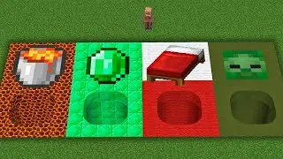 which pit will a villager jump into ?