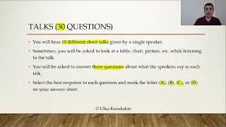 TOEIC Listening: Talks overview