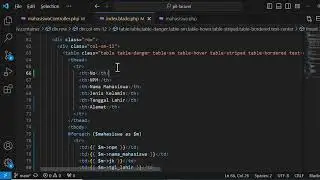 Laravel 10 - Part 9 Read atau menampilkan data dari database MySQL