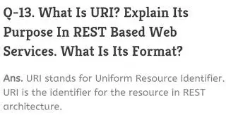 Rest API interview questions and answers