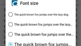 how to change font size in tablet