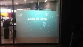 EE Shop Window - Particle Projection using Windows Kinect and bespoke C++ App