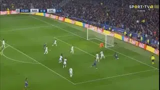 ГОЛ МЕССИ МЕЖДУ НОГ КУРТУА В МЕТЧЕ ПРОТИВ ЧЕЛСИ!!! ПРОСТО БАТЯ!!!