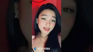 Gadis Muda Joget Tiktok Satin Gold