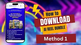 How to Download AI Reel Bundle With Google Chrome ( Method 1 )