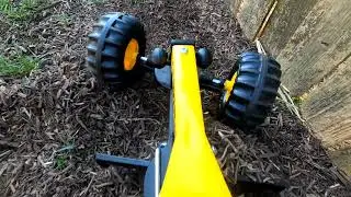 Lagendary RC Tipper Truck Delivers Dirt for Grader #dirtwork #dirtroad #rcdumptruck #pov #tonka